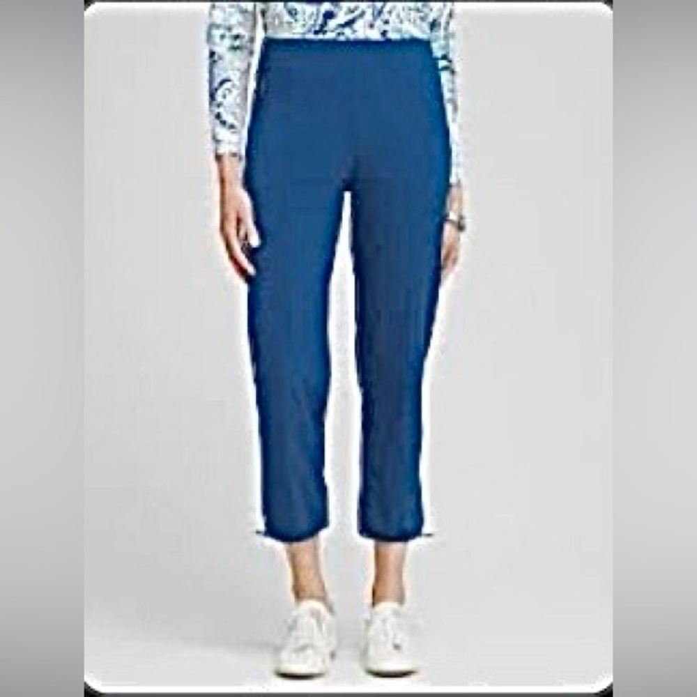 Chico's Zenergy UPF Neema Bungee Crop Pants, Seaport- Chicos sz. 1.5/10/Medium